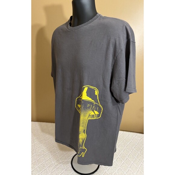 Vintage Delta A Christmas Story Leg Lamp Graphic Gray Tee Men’s Size XL - Picture 7 of 15